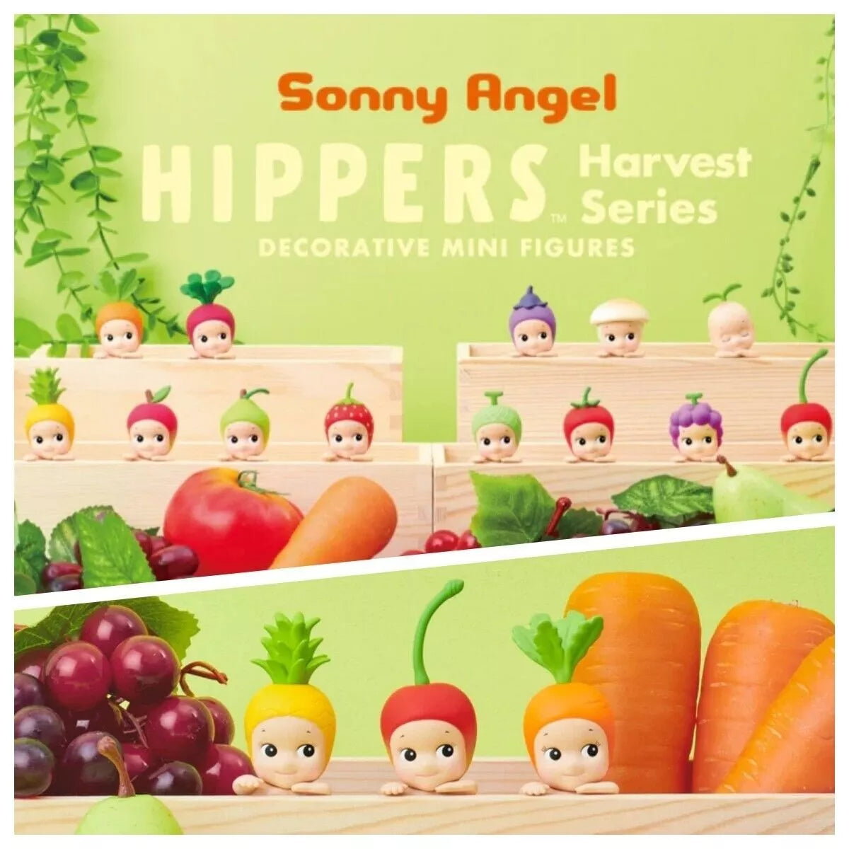 SONNY ANGEL© Mystery Box Authentic Hippers Harvest Series 12 Design (1 Piece)