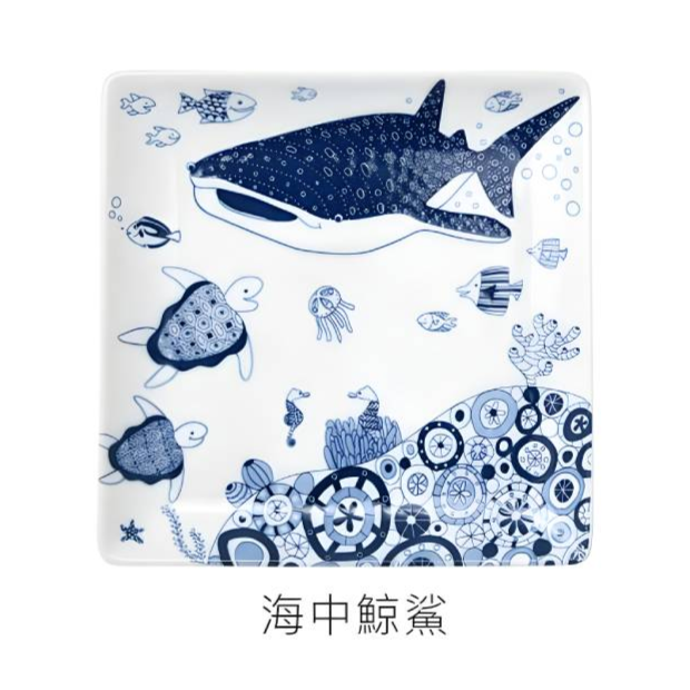 Fish Square Plate 17cm (Japan Edition)