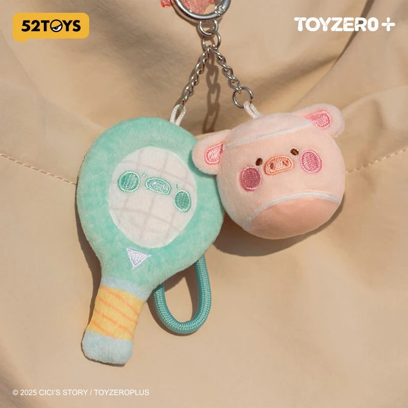 LuLu The Piggy Tennis Keyring