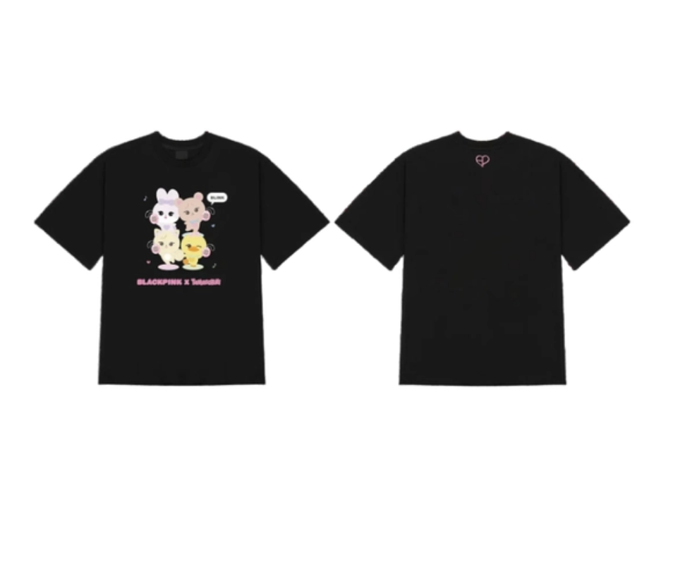 BLACKPINK X TAMAGOTCHI [TAMAGOTCHI] OFFICIAL MD BLACKPINK BASIC T-SHIRT_BLACK