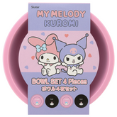 SANRIO© My Melody & Kuromi Bowl 4pcs Set