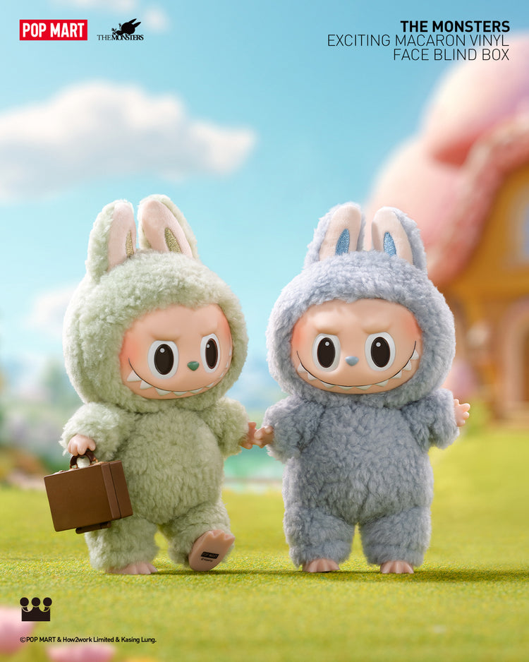 POP MART Authentic THE MONSTERS Labubu Plush - Exciting Macarons Mystery Box 6 Styles