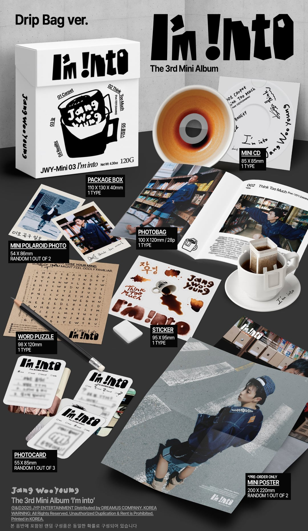 WOOYOUNG 3rd Mini Album - I’m into (Drip Bag ver.)