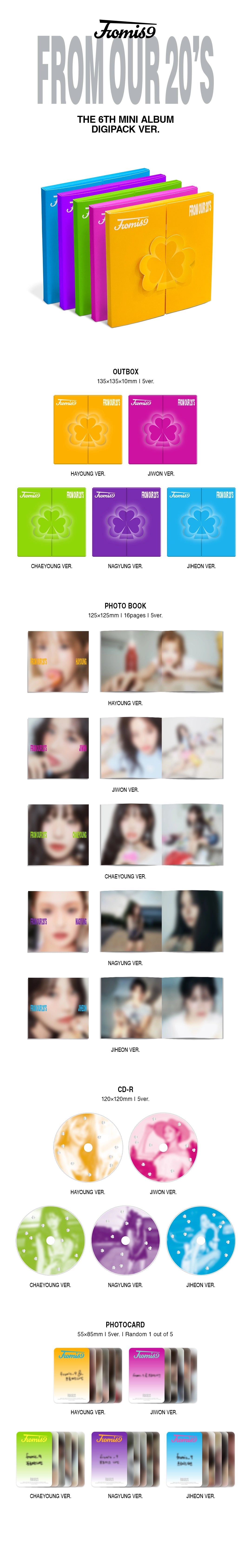 FROMIS_9 6TH MINI ALBUM - FROM OUR 20'S (DIGIPACK VER.)