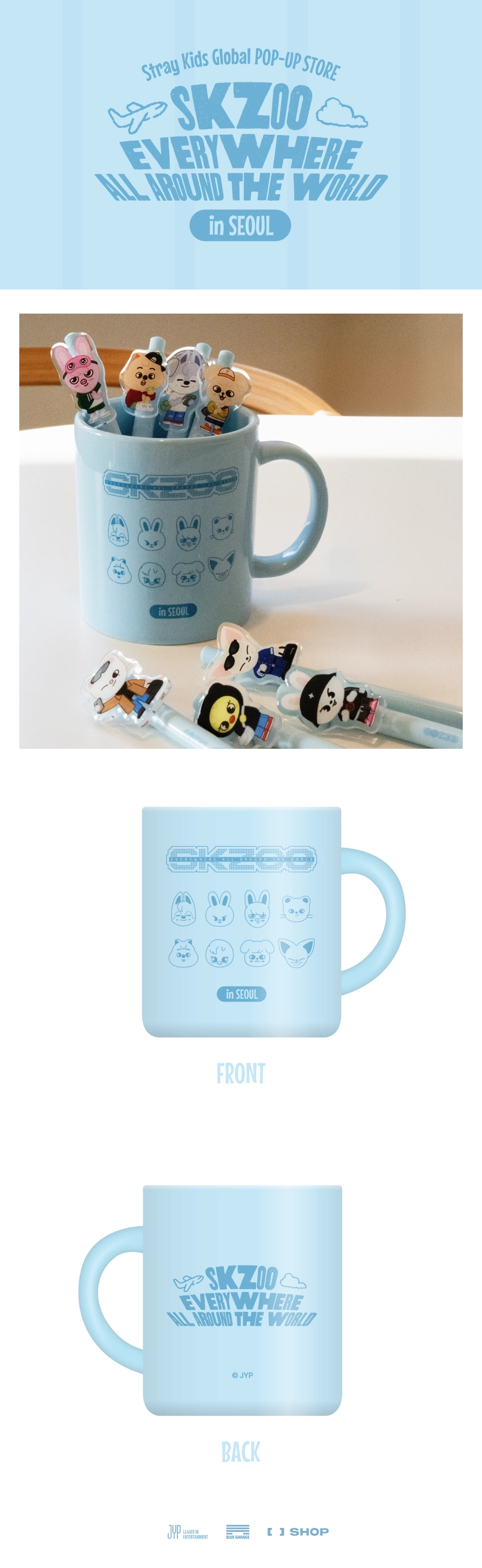 STRAY KIDS - SKZOO CITY MUG SEOUL Ver. - SKZOO EVERYWHERE ALL AROUND THE WORLD