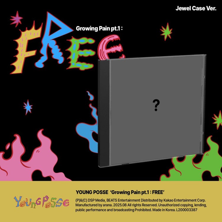 YOUNG POSSE 4TH EP ALBUM - GROWING PAIN PT.1 : FREE (JEWEL CASE VER.)
