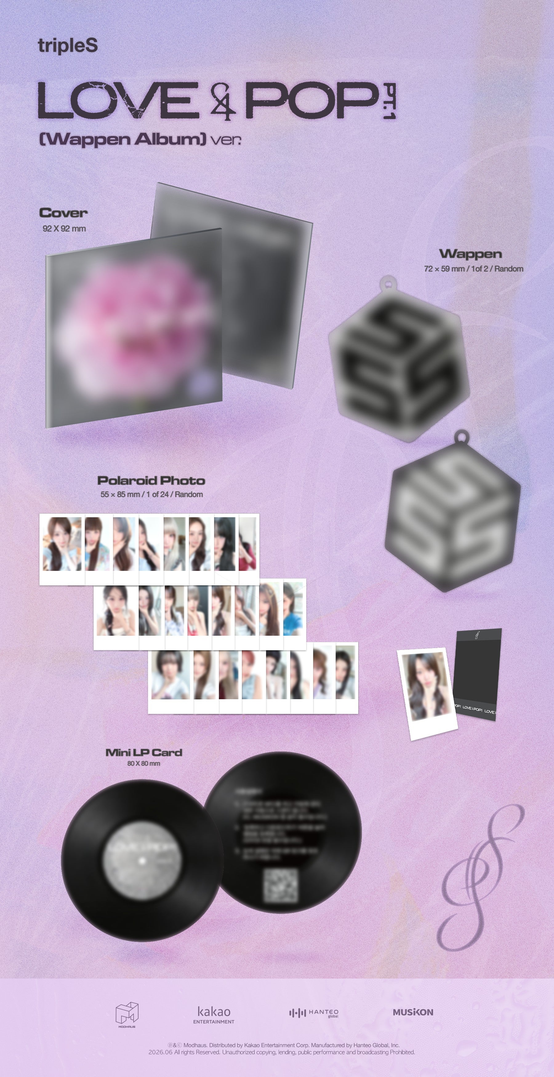 TRIPLES - <LOVE&POP> PT.1 (WAPPEN ALBUM)