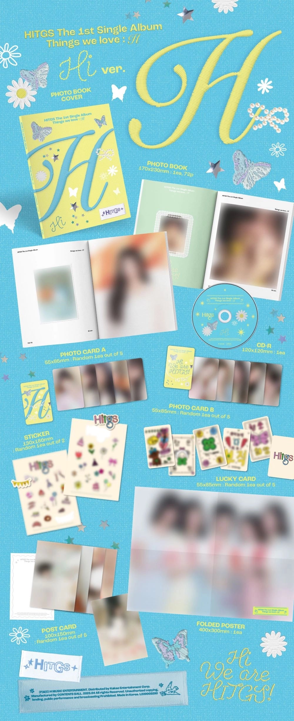 HITGS THE 1ST SINGLE ALBUM - THINGS WE LOVE : H [RANDOM 1P OUT OF 2P]