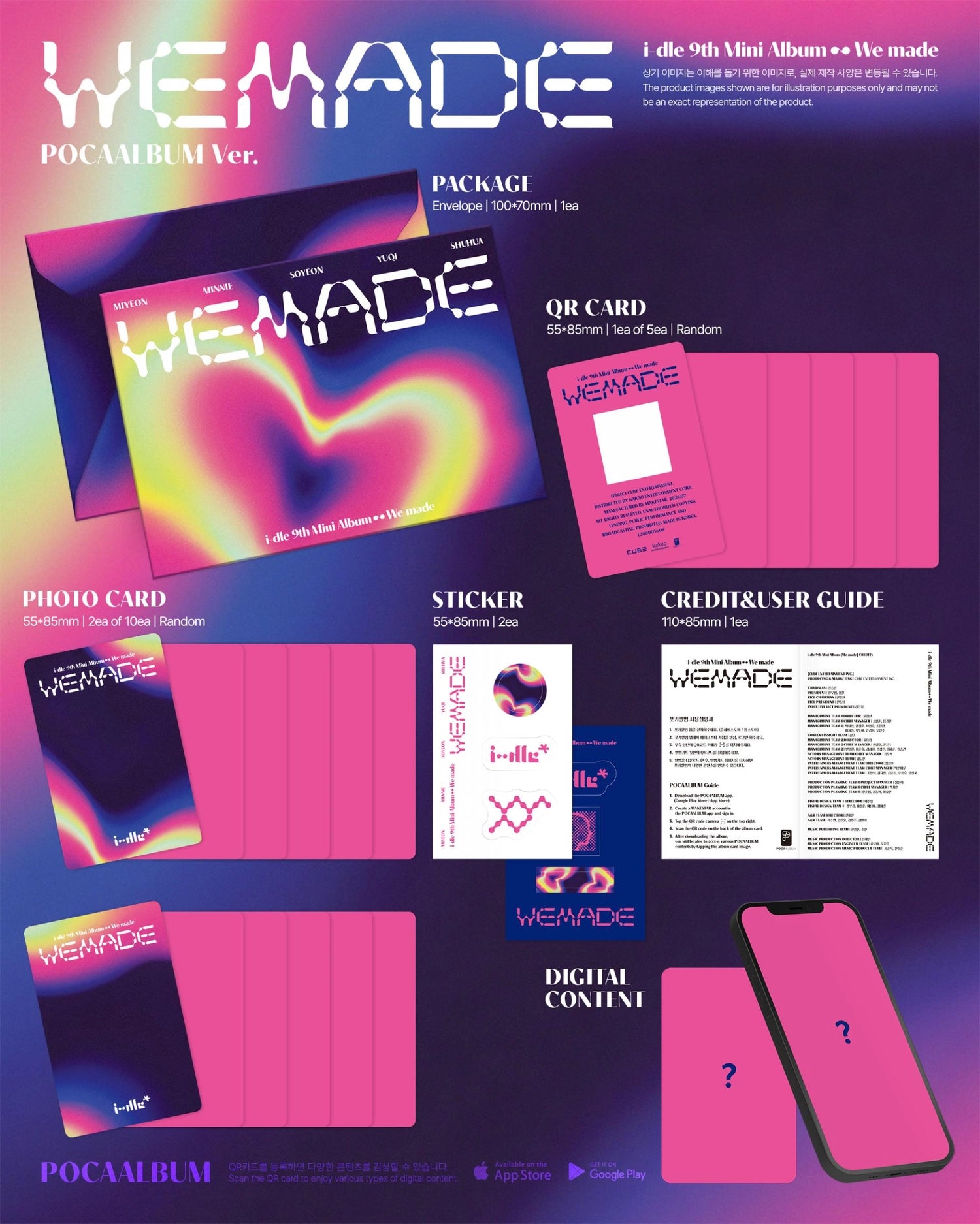 I-DLE 9TH MINI ALBUM - WE MADE (POCAALBUM VER.)