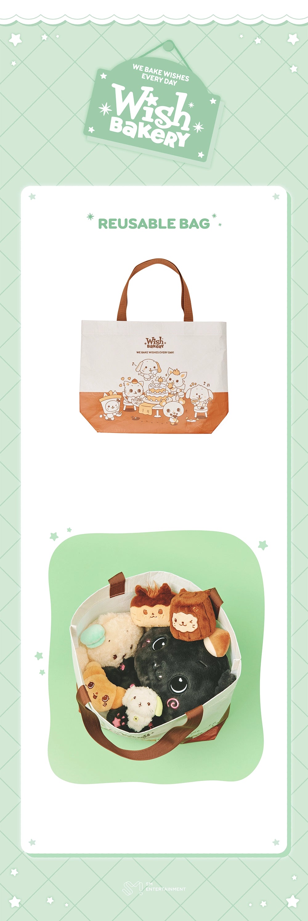 NCT WISH [2026 POP-UP [WISH BAKERY] MD] REUSABLE BAG
