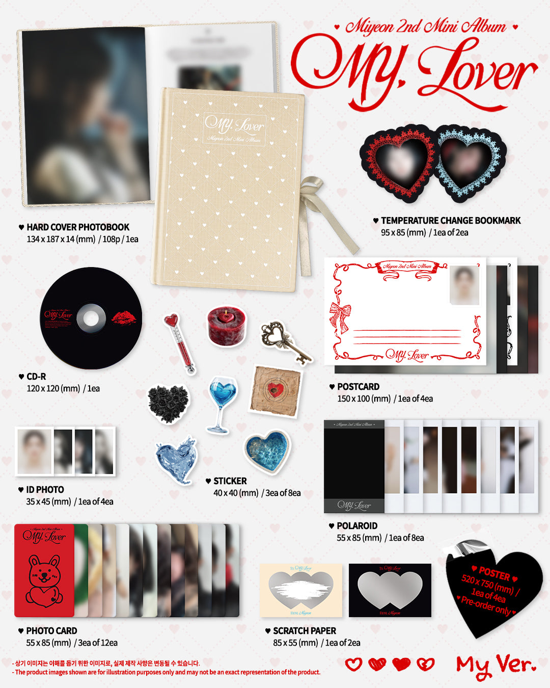 MIYEON (I-DLE) 2ND MINI ALBUM - MY, LOVER