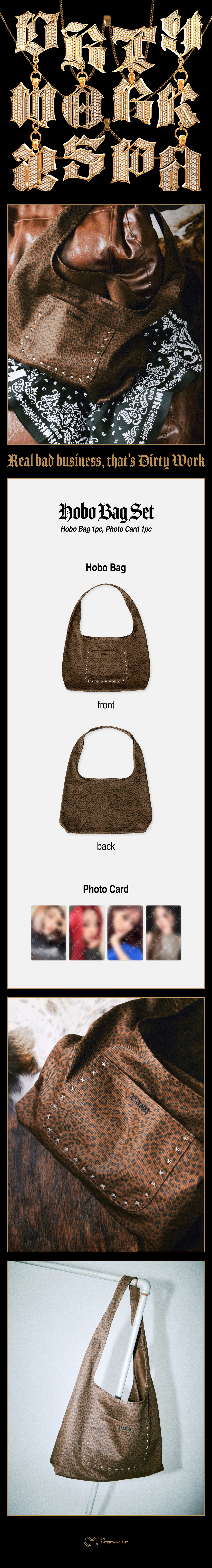 AESPA - HOBO BAG SET DIRTY WORK OFFICIAL MD