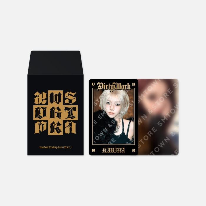 AESPA - RANDOM TRADING CARD SET B VER - DIRTY WORK OFFICIAL MD