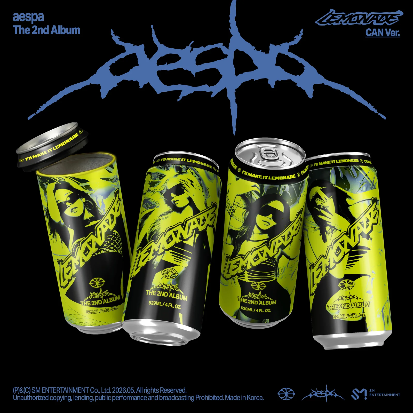 AESPA 2ND ALBUM - LEMONADE (CAN VER)(SMART ALBUM)