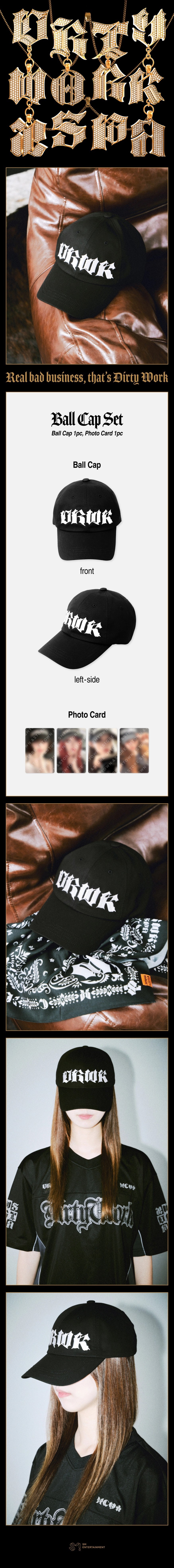 AESPA - BALL CAP SET DIRTY WORK OFFICIAL MD