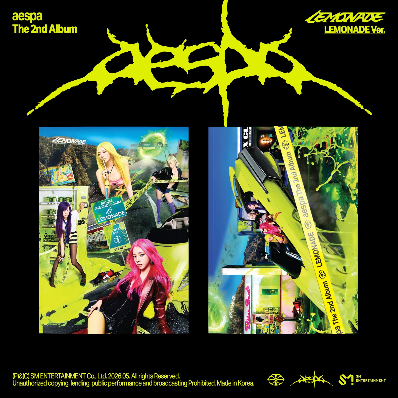 AESPA 2ND ALBUM - LEMONADE (LEMONADE VER.)