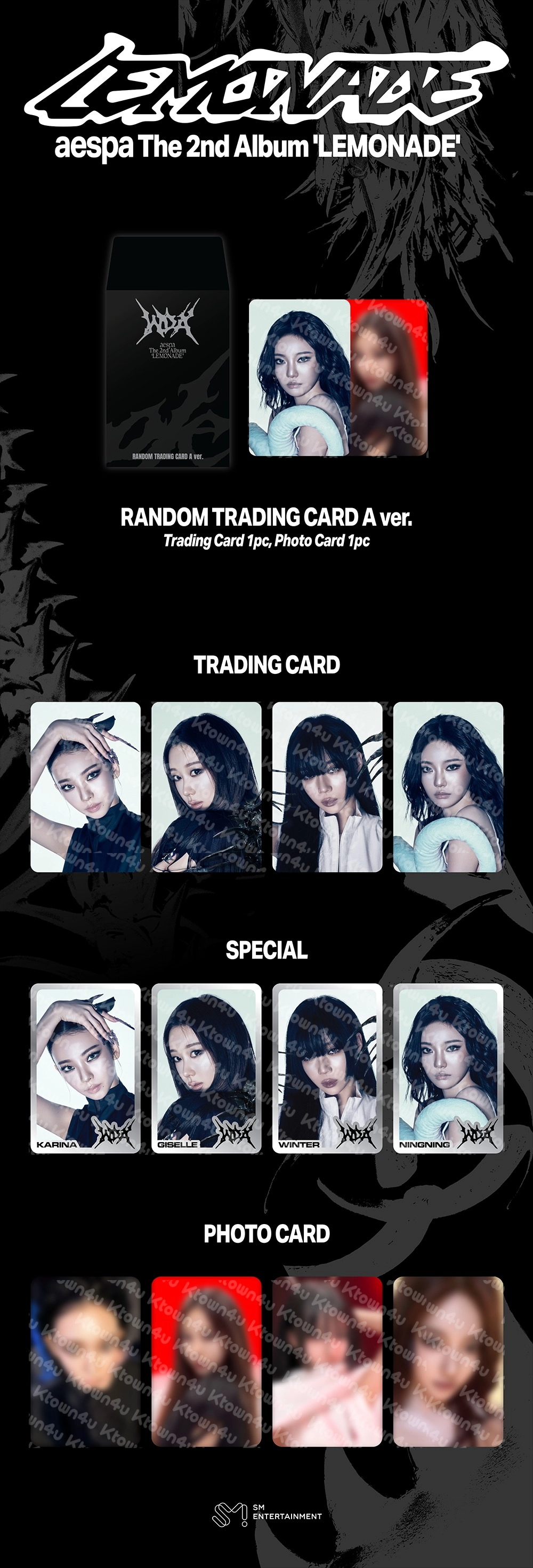 AESPA - [AESPA WEEK - MAKE IT LEMONADE MD] RANDOM TRADING CARD (WDA Ver.)