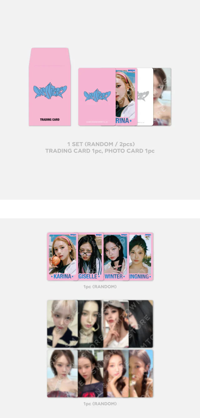 AESPA - MY WORLD - RANDOM TRADING CARD SET OFFICIAL MD