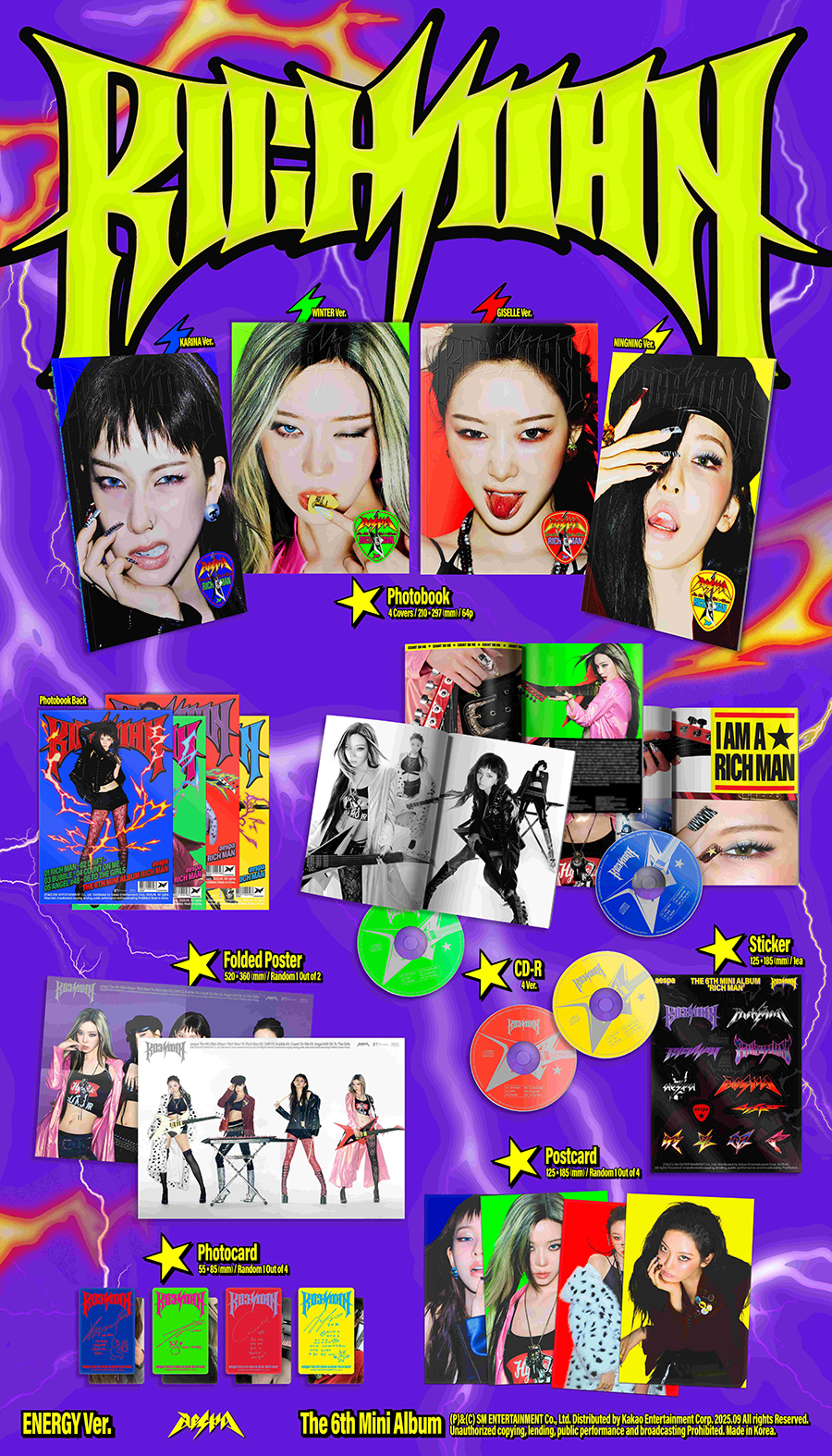 AESPA 6TH MINI ALBUM - RICH MAN (ENERGY VER.)