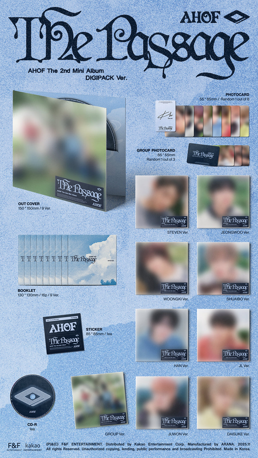 AHOF 2ND MINI ALBUM - THE PASSAGE (DIGIPACK VER.)