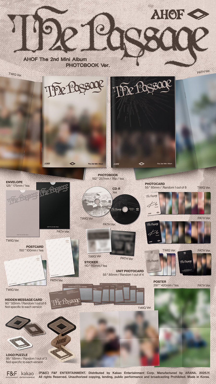 AHOF 2ND MINI ALBUM - THE PASSAGE (PHOTOBOOK VER.)