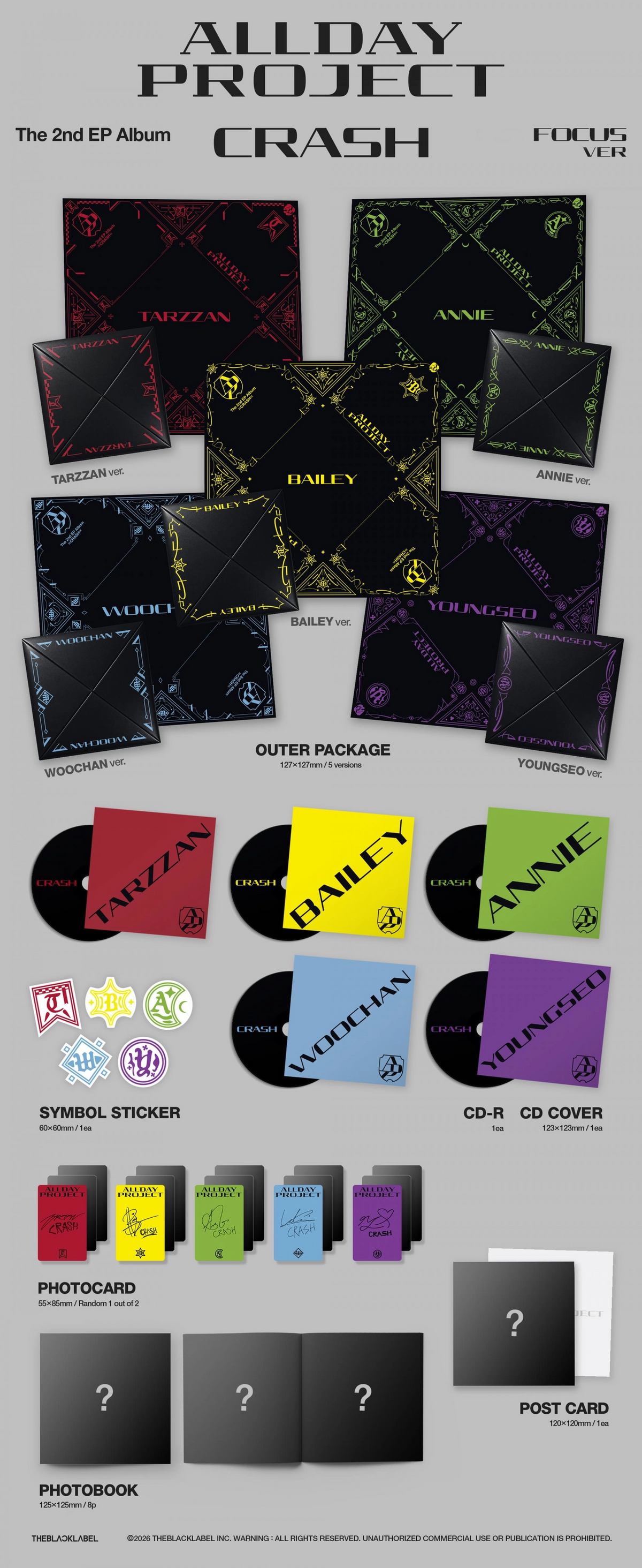 ALLDAY PROJECT - THE 2ND EP ALBUM [CRASH] FOCUS VER