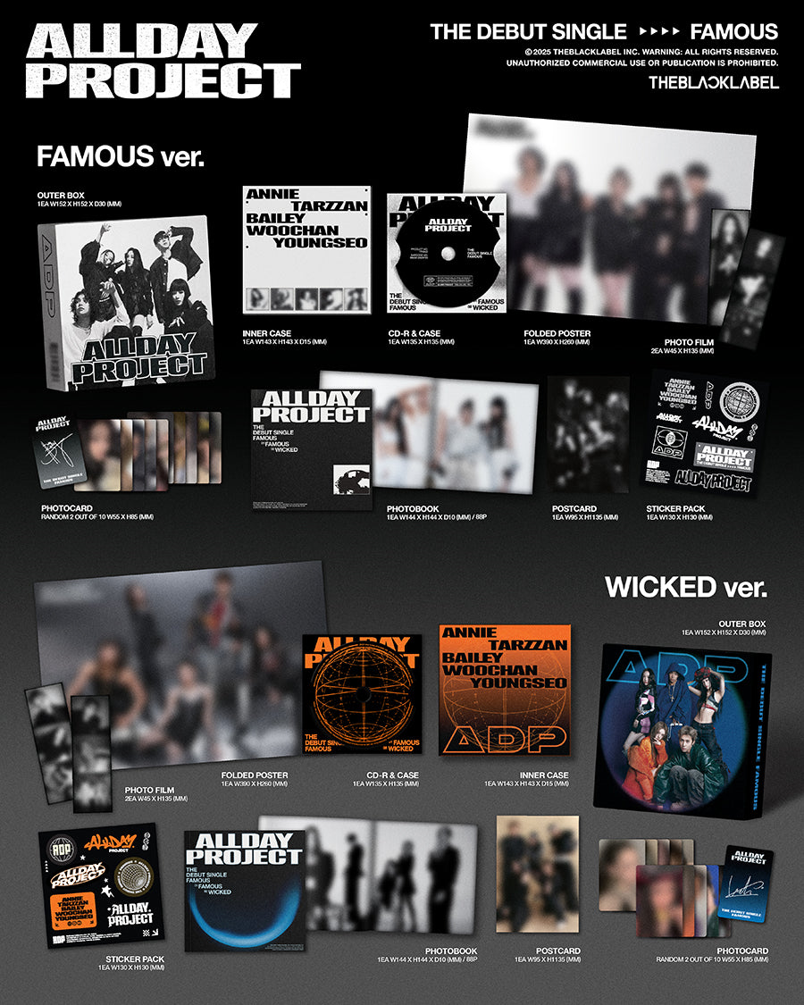 ALLDAY PROJECT DEBUT SINGLE ALBUM - FAMOUS