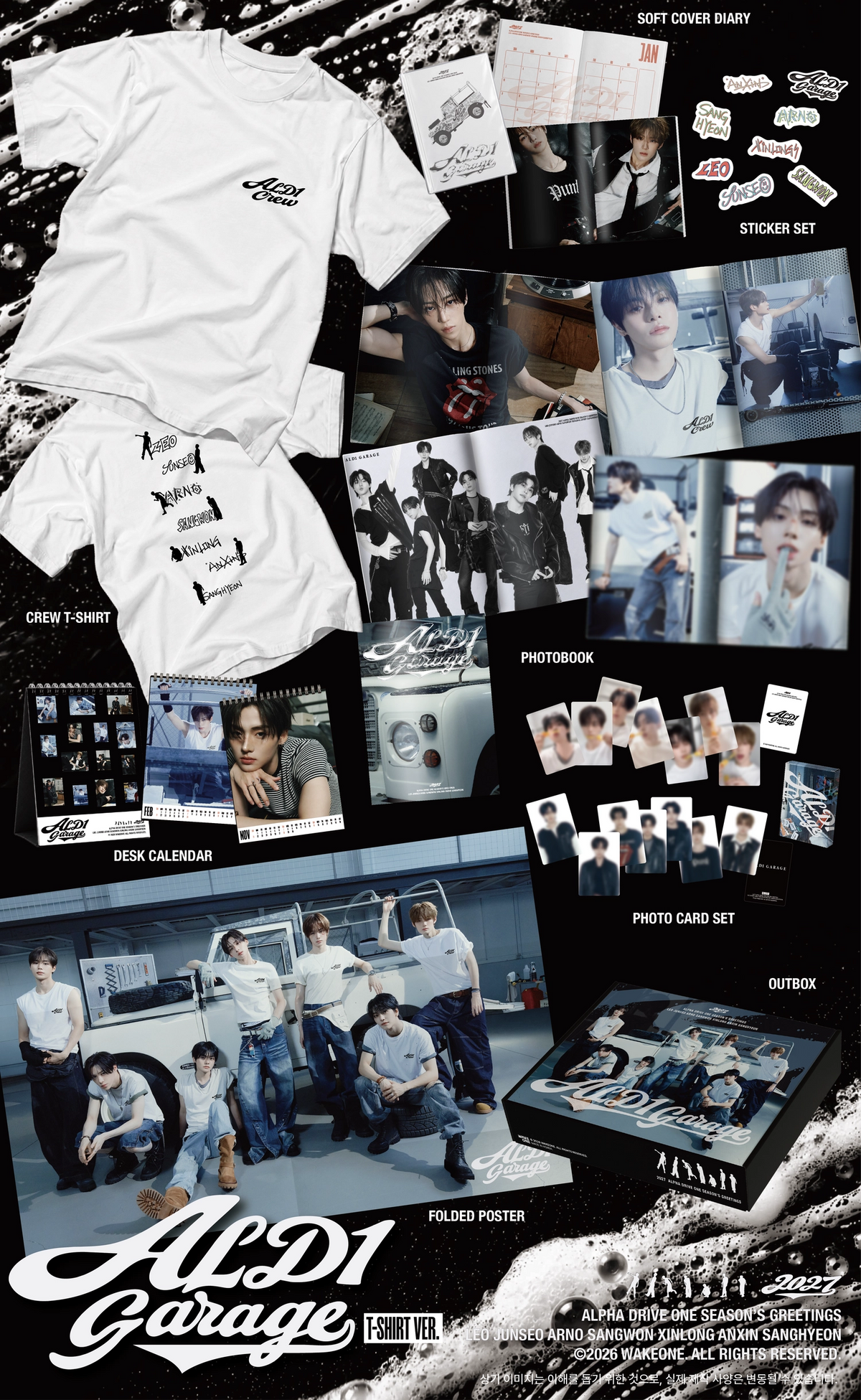 ALPHA DRIVE ONE - 2027 SEASON’S GREETINGS [ALD1 GARAGE] (T-SHIRT Ver.)