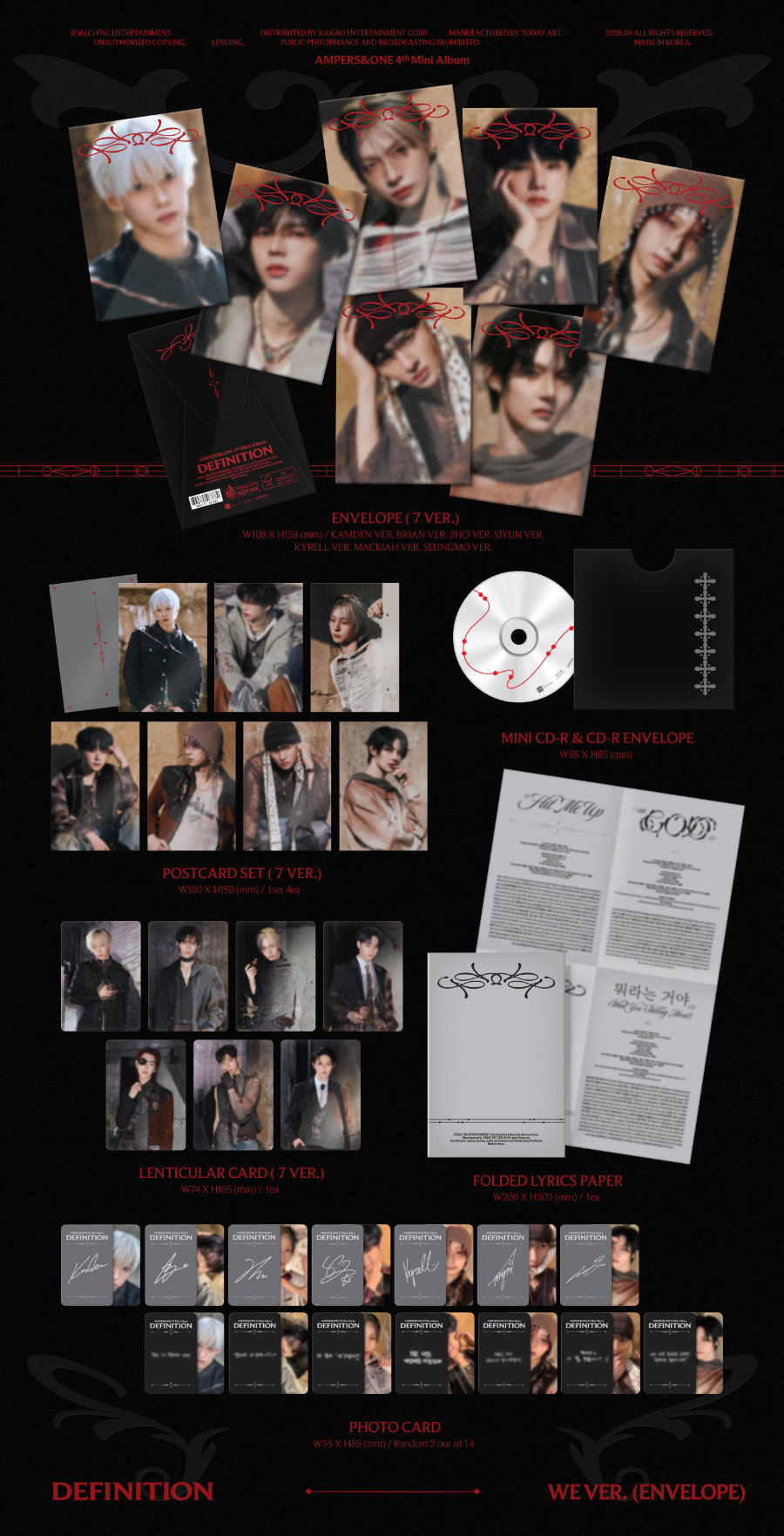 AMPERS&ONE 4TH MINI ALBUM - DEFINITION (WE VER.)