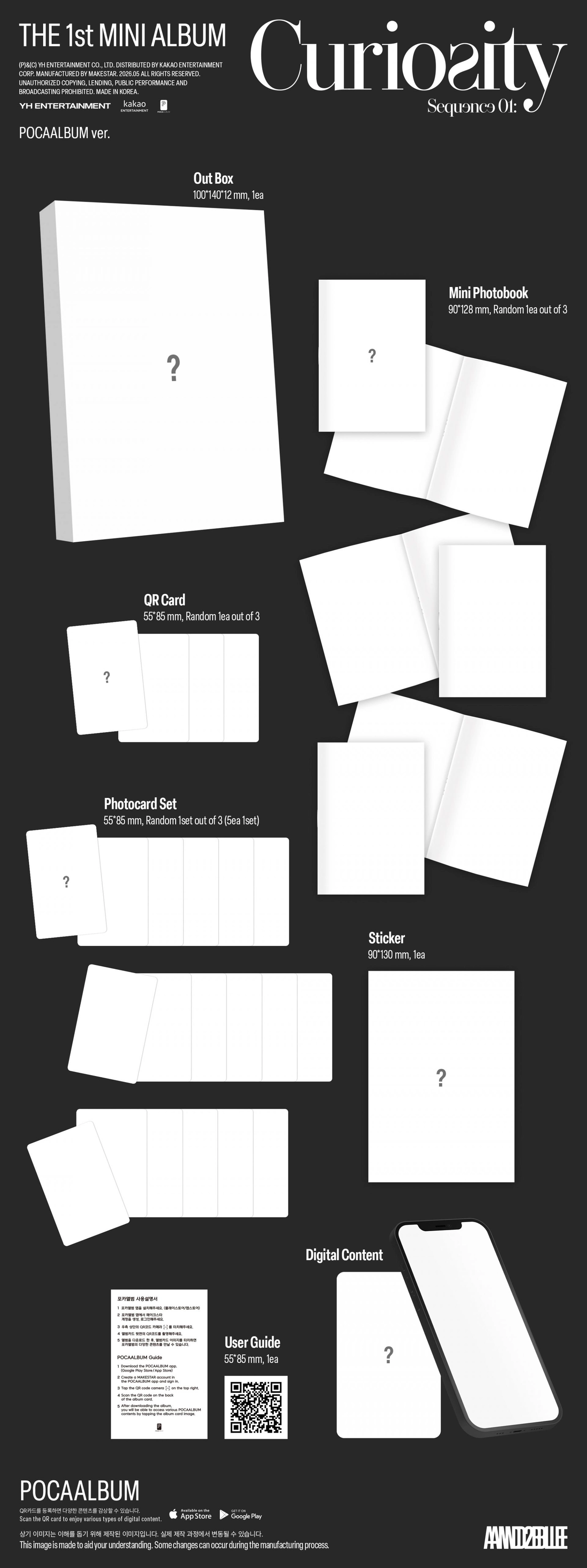 AND2BLE 1ST MINI ALBUM - SEQUENCE 01: CURIOSITY (POCA ALBUM VER)