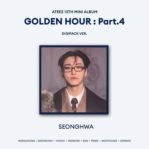 ATEEZ 13TH MINI ALBUM - GOLDEN HOUR : PART.4 (MEMBER DIGIPACK VER)