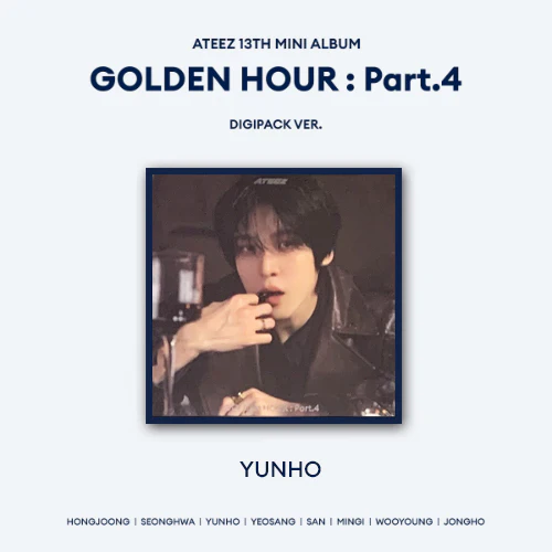 ATEEZ 13TH MINI ALBUM - GOLDEN HOUR : PART.4 (MEMBER DIGIPACK VER)