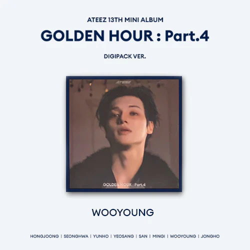 ATEEZ GOLDEN HOUR Part4タワレコ　デジパ　ラキロト　コンプ ATEEZ] Golden Hour : Part.4 / Digipack Ver. Official Photocard