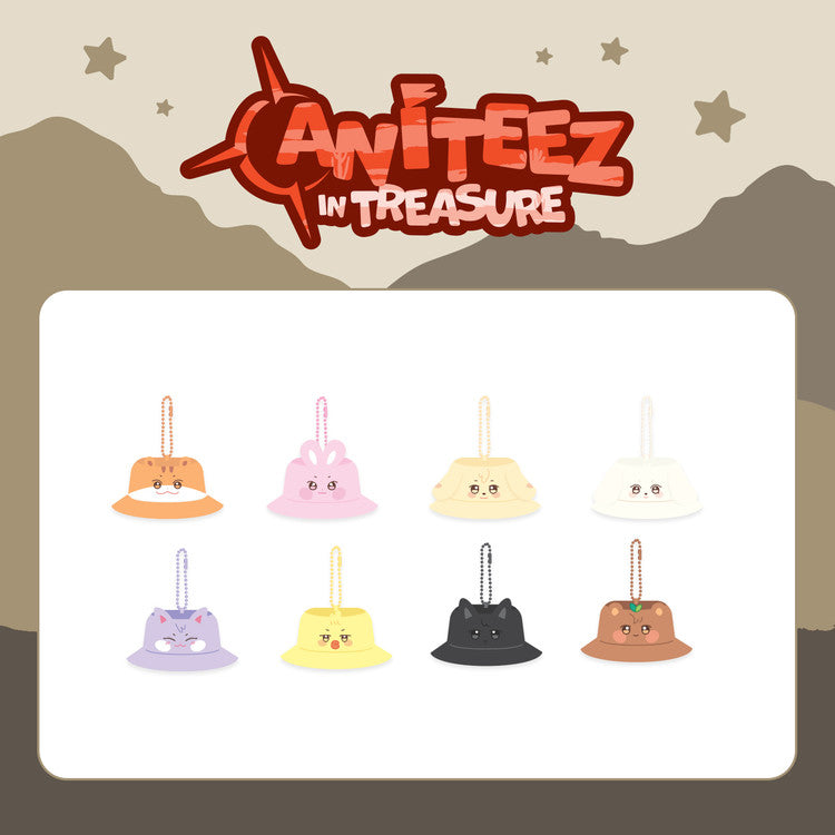 ATEEZ - [ANITEEZ IN TREASURE] OFFICIAL MD BUCKET HAT KEYRING
