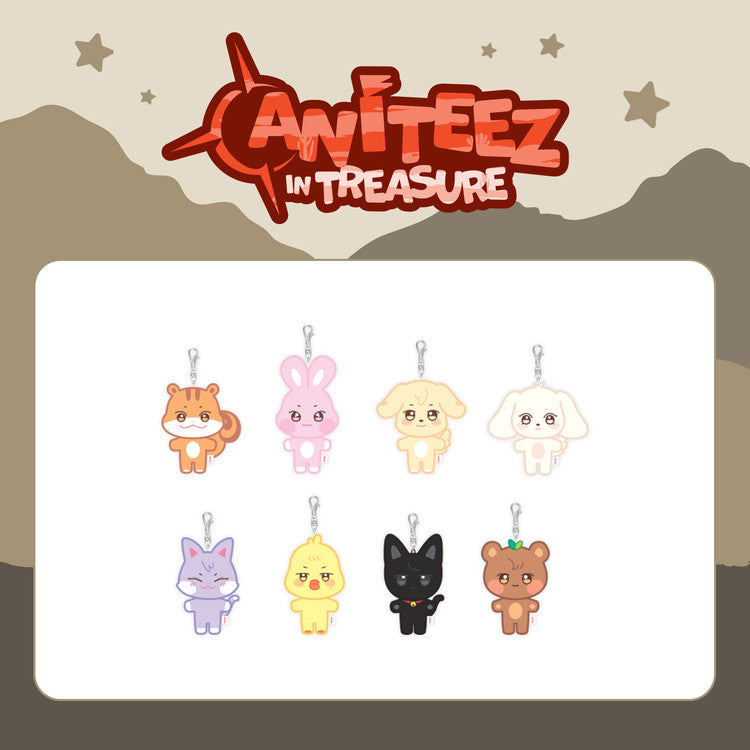 ATEEZ - [ANITEEZ IN TREASURE] OFFICIAL MD PLUSH KEYRING