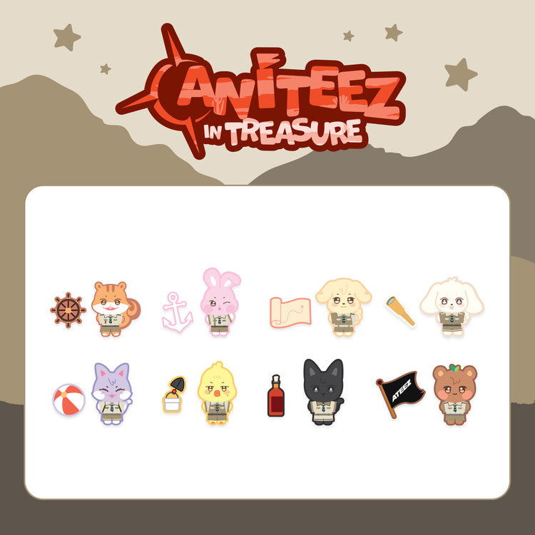 ATEEZ - [ANITEEZ IN TREASURE] OFFICIAL MD STITCH WAPPEN SET