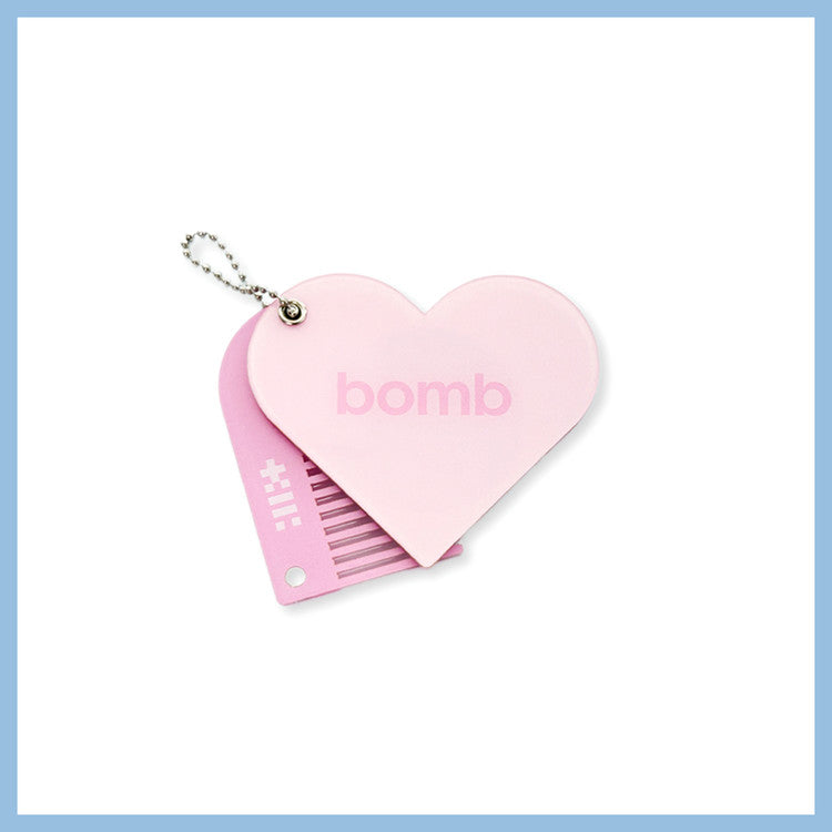 ILLIT - ILLIT 3RD MINI ALBUM 'BOMB' POP-UP STORE MERCH MIRROR & COMB KEYRING