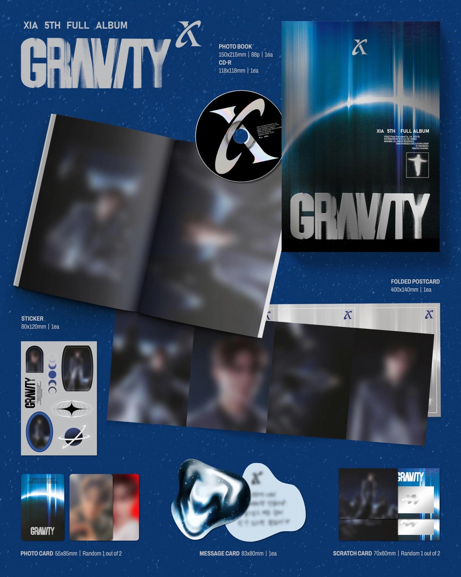 XIA 5TH FULL ALBUM - GRAVITY (COSMIC VER.)