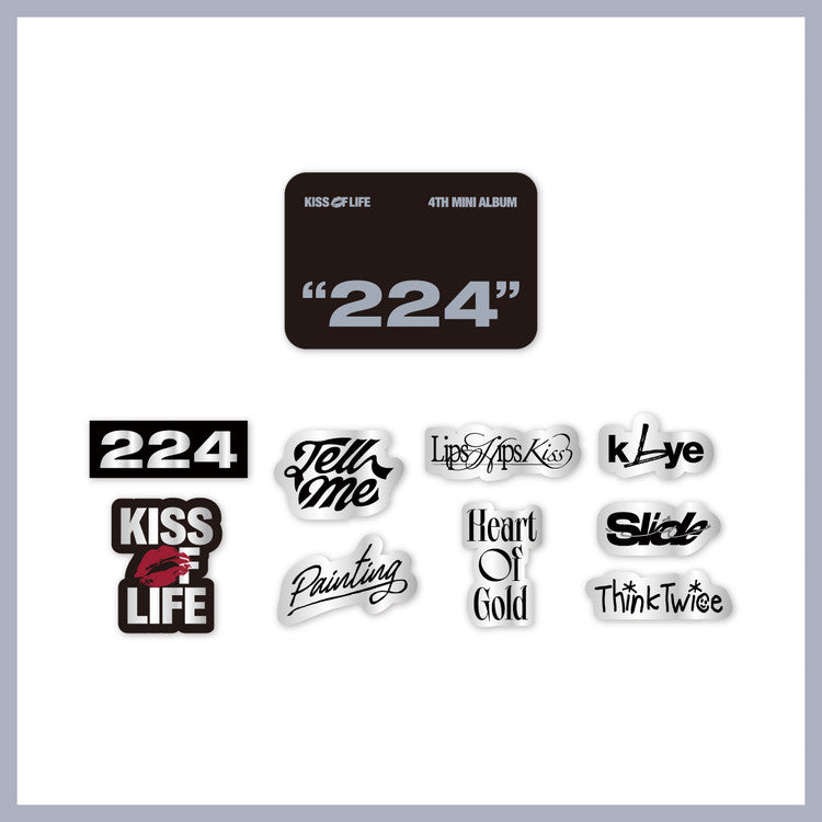 KISS OF LIFE - JAPAN POP-UP STORE - TINCASE & STICKER SET