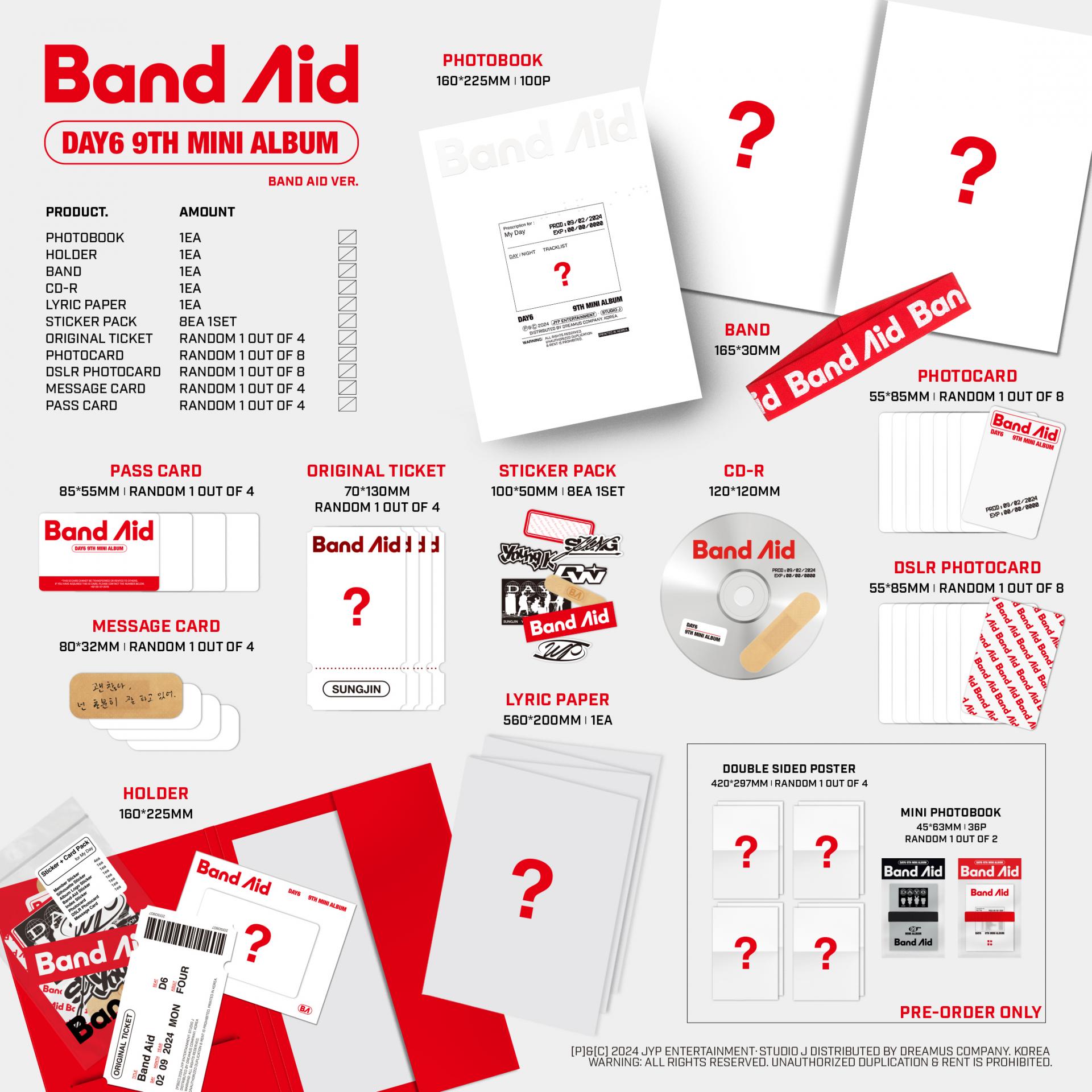 DAY6 9TH MINI ALBUM - BAND AID