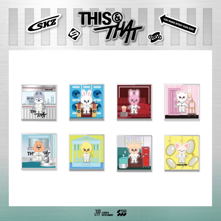 STRAY KIDS - [THIS & THAT] POP-UP MD SKZOO SPINNING MAGNET (WEEK 1)