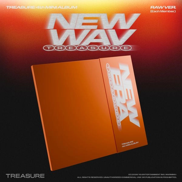 TREASURE 4TH MINI ALBUM - NEW WAV (RAW VER.)
