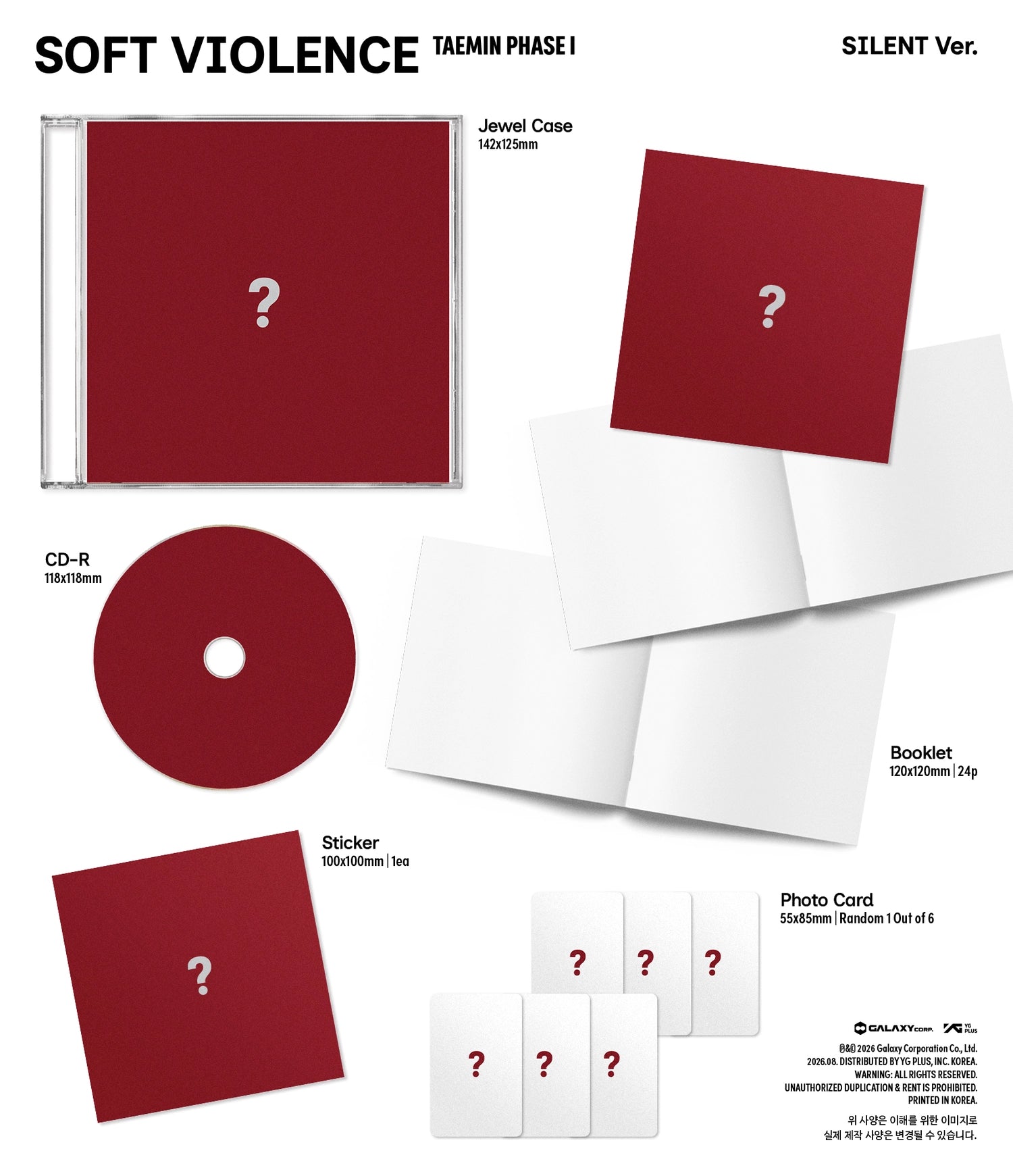 TAEMIN - PHASE I : SOFT VIOLENCE (JEWEL VER.)