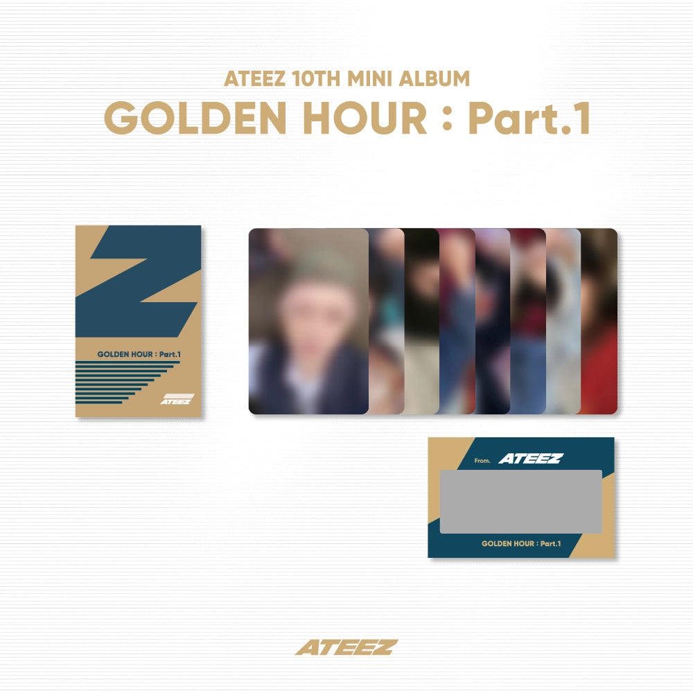 ATEEZ - [GOLDEN HOUR : PART.1] OFFICIAL MERCHANDISE - PHOTO & SCRATCH CARD Z SET