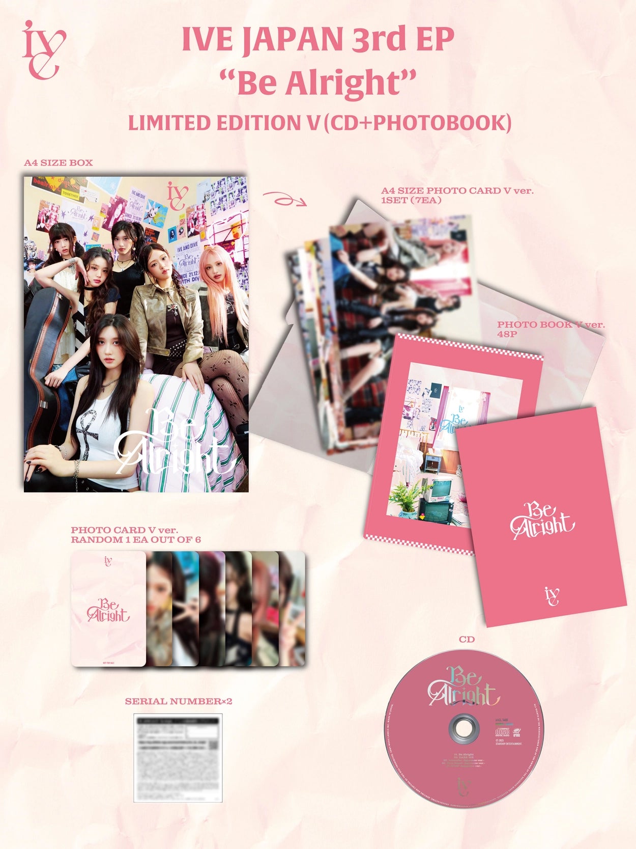 IVE JAPANESE ALBUM - BE ALRIGHT ( V VER.)