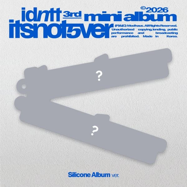 IDNTT 3RD MINI ALBUM - ITSNOTOVER (SILICONE ALBUM)
