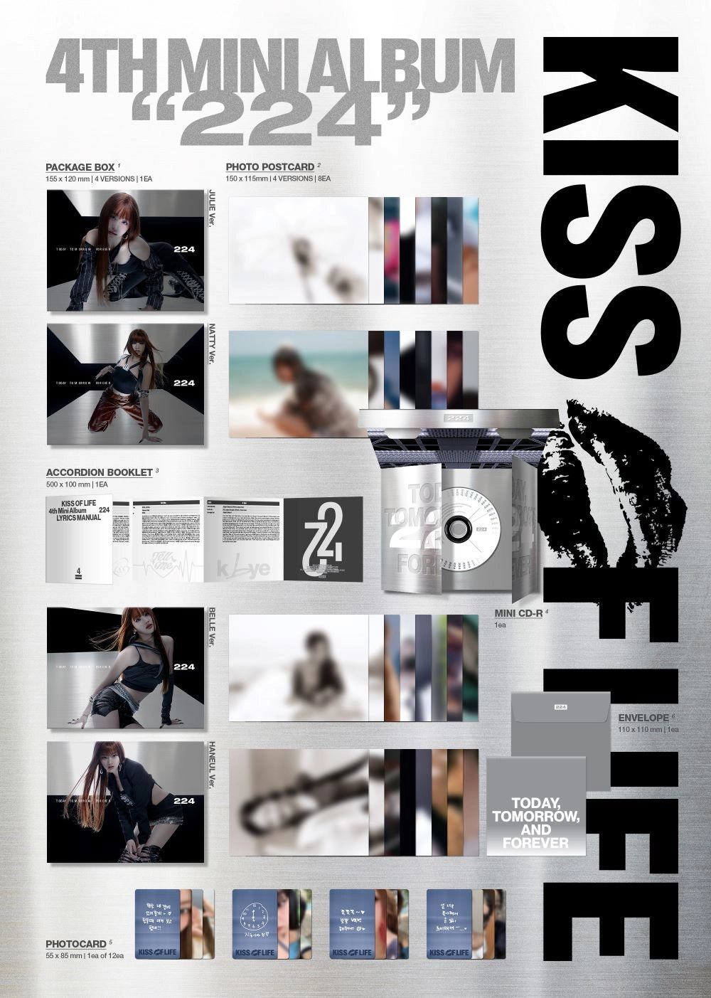 KISS OF LIFE 4TH MINI ALBUM - 224 (DIGIPACK VER.)