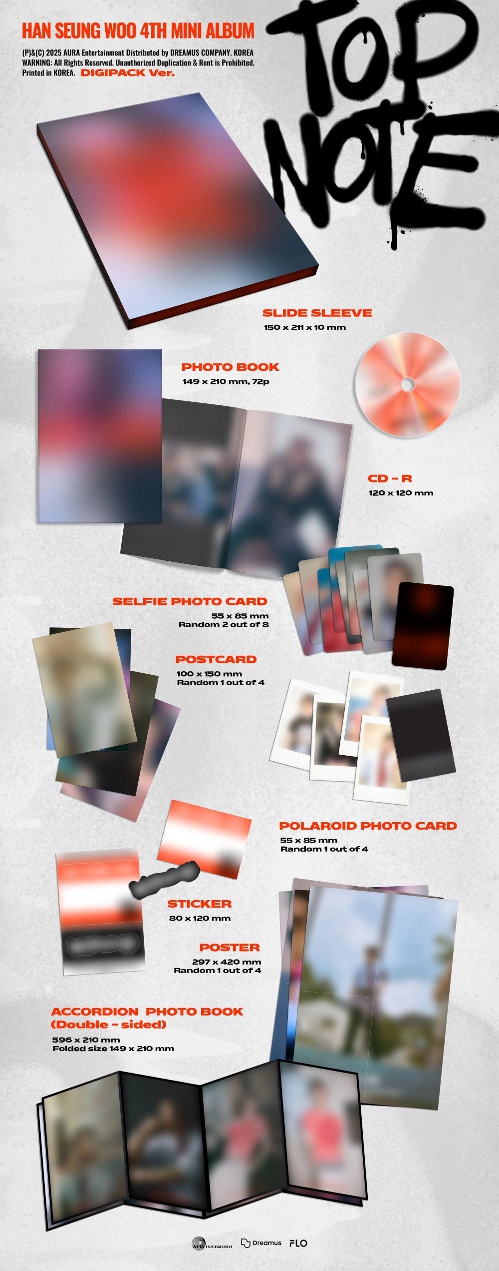 HAN SEUNG WOO 4TH MINI ALBUM - TOP NOTE (DIGIPACK VER.)