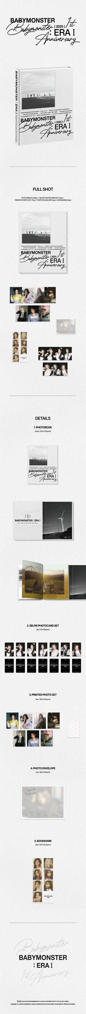 BABYMONSTER - BABYMONSTER : ERA L BABYMONSTER 1ST ANNIVERSARY PHOTOBOOK