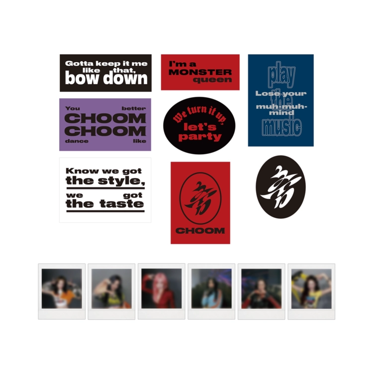 BABYMONSTER - [CHOOM] BABYMONSTER LYRICS STICKER + INSTANT PHOTO SET OFFICIAL MD